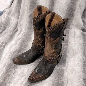 Bed Stu brown leather boots